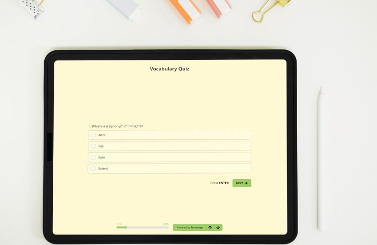 Secrets Revealed 4 Awesome Tips For Creating A Vocabulary Quiz Forms app